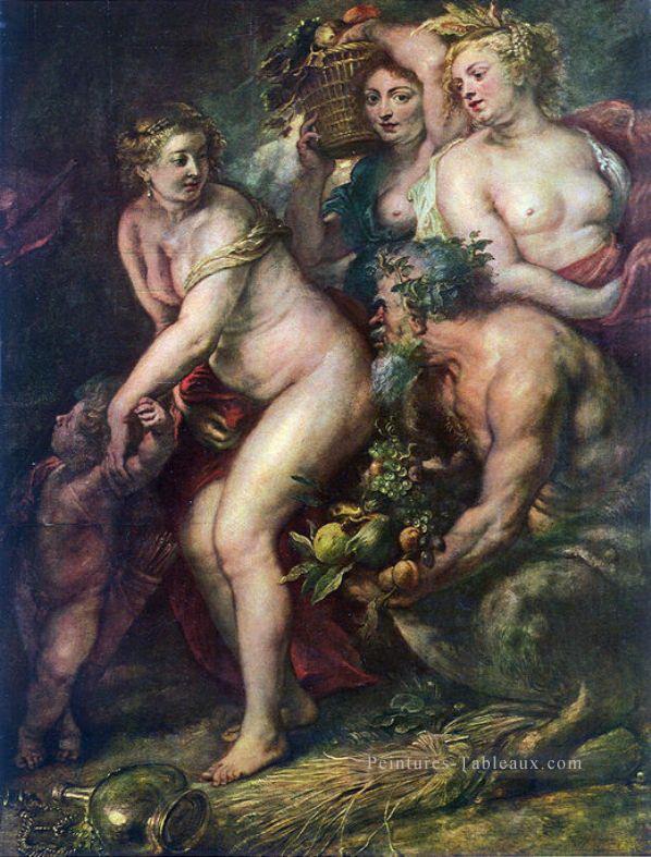 sine cerere et baccho friget Vénus Peter Paul Rubens Peintures à l'huile